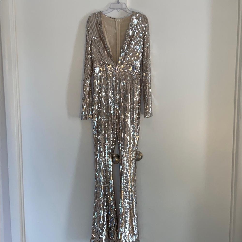Silver Sequin Jumpsuit! ✨💫💎